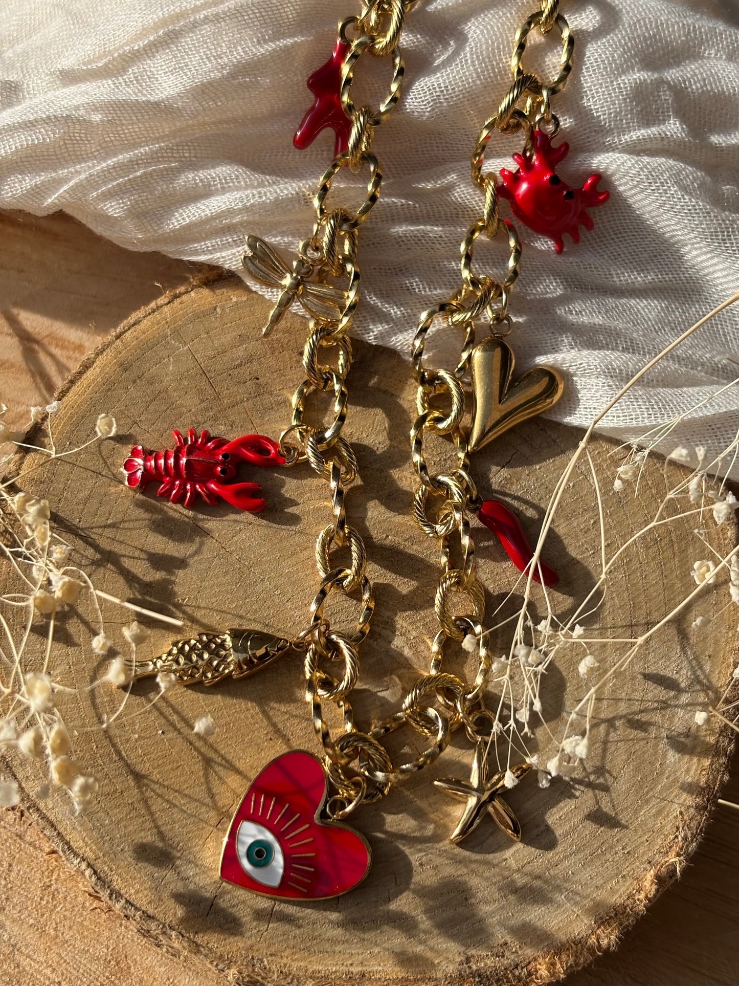 Collier grosse maille personnalisable