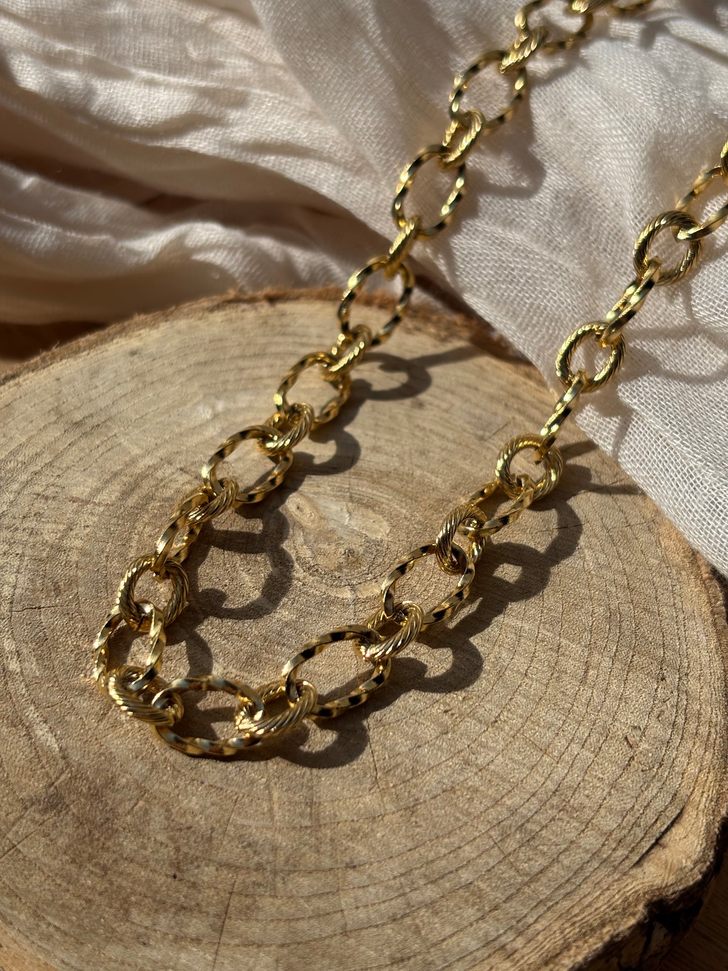 Collier grosse maille personnalisable