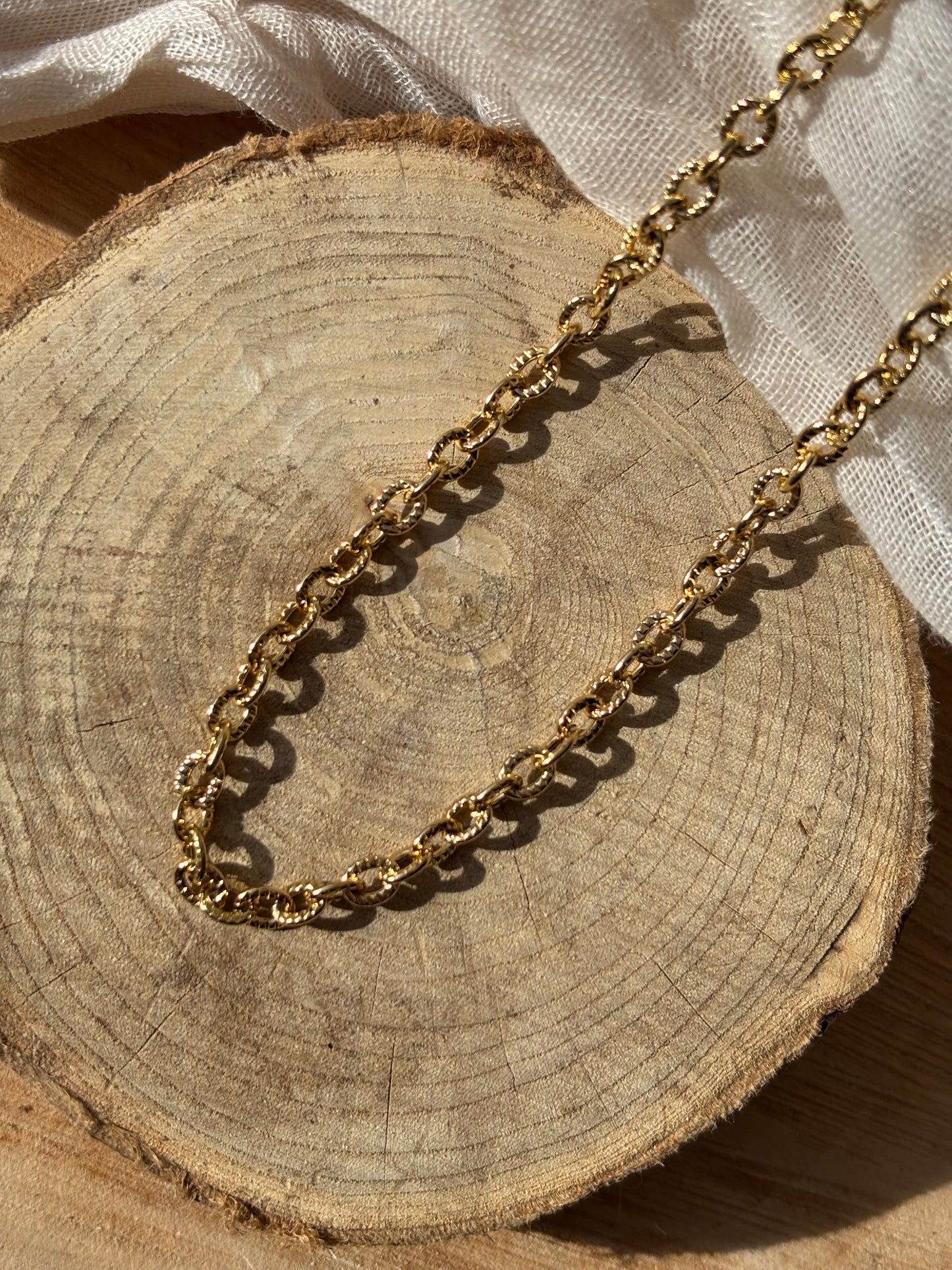 Collier petite maille personnalisable