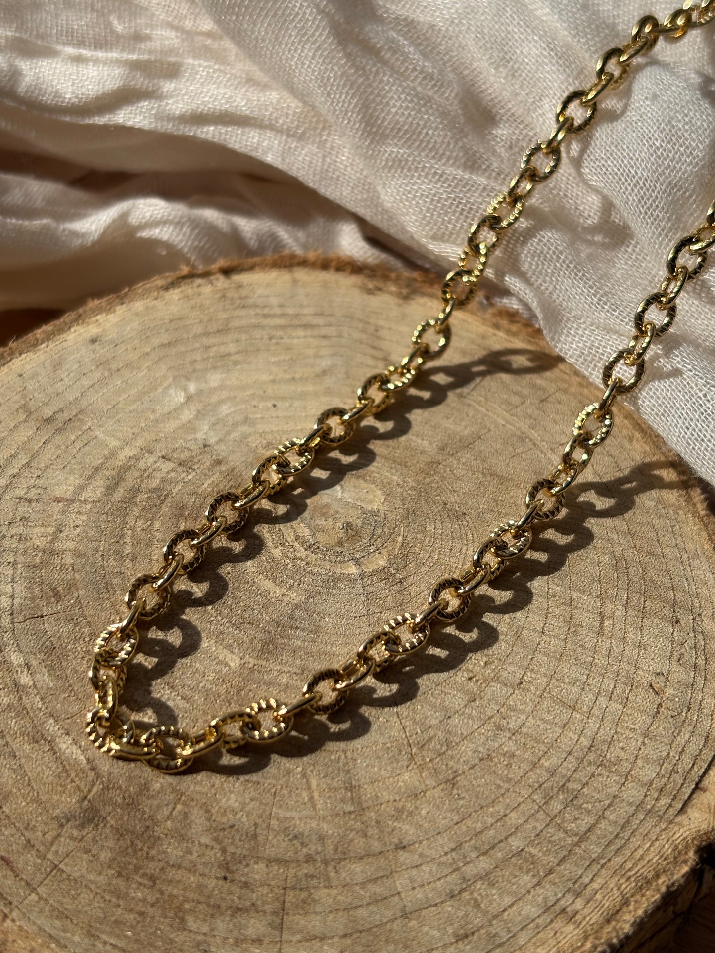 Collier petite maille personnalisable