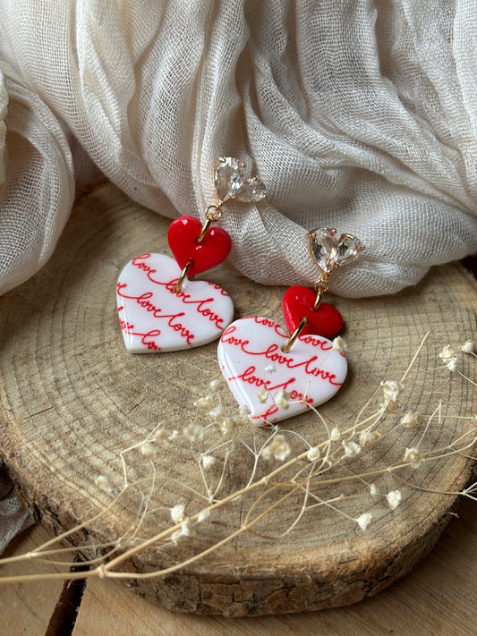 Boucles d'oreilles LOVE