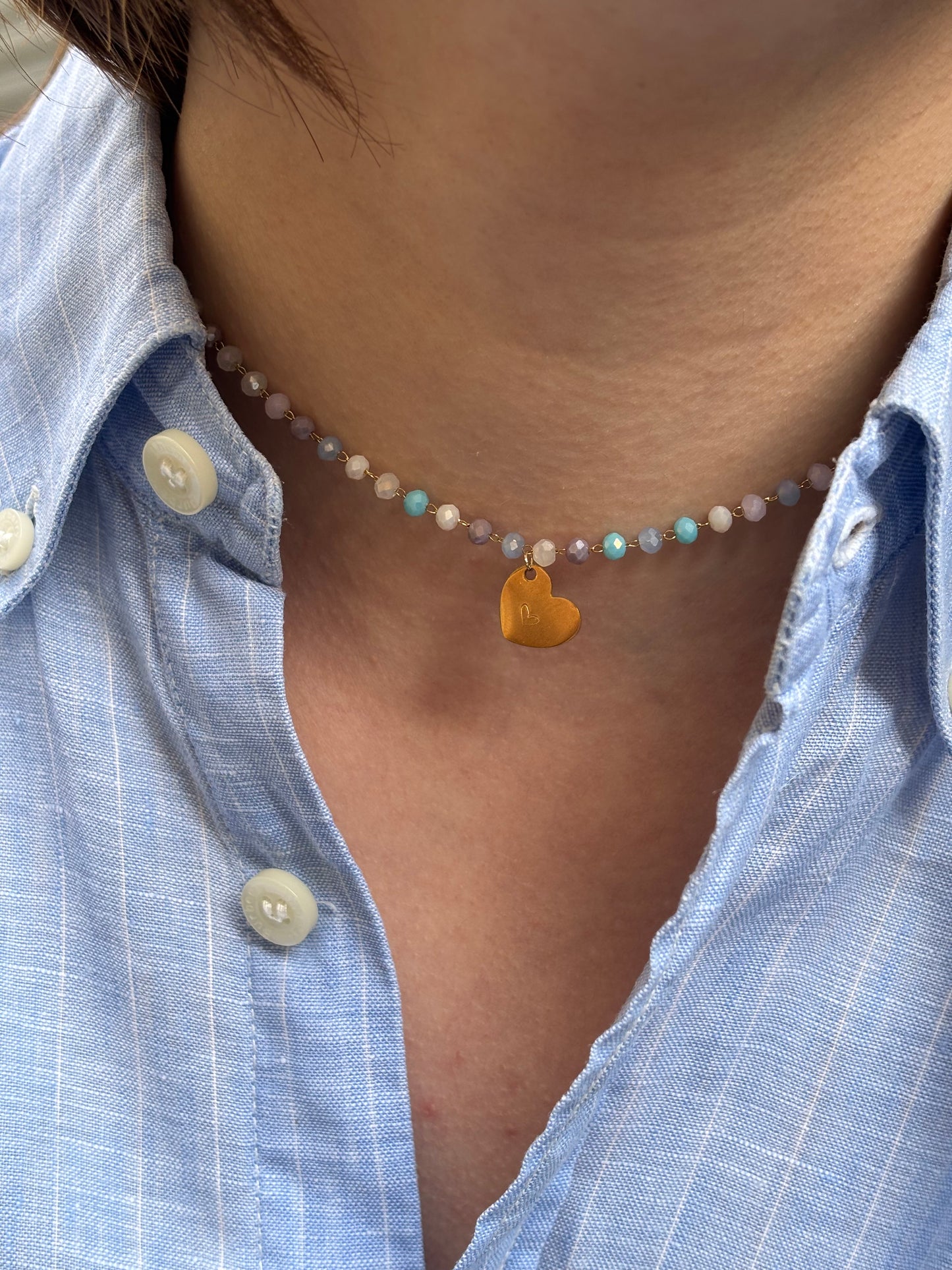 Collier PERLA "coeur " personnalisable